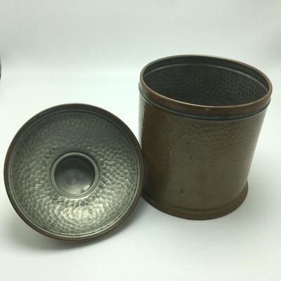Lot 105 - Two Revere Hammered Canisters
