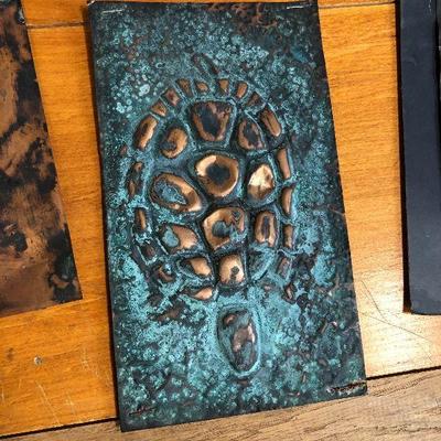 Lot #9 Lot of 4 copper Etchings 