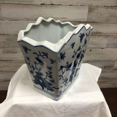 Lot #12 Rectangular Asian Vase 