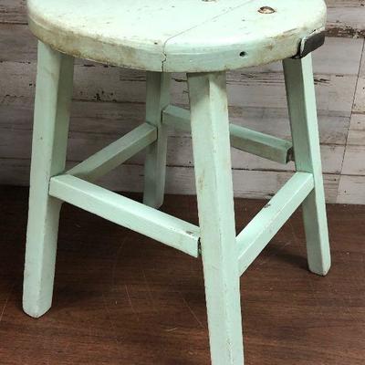 Lot #35 Milk Stool # 2 Painted Shabby Chic COOL!