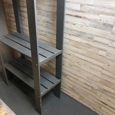 Lot #53 Grey Painted Wood Shelf 
