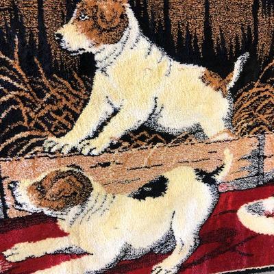 Lot #107 Puppy and Cat Tapestry 
