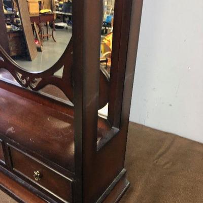 Lot #112 Wall Shelf & Mirror with Drawers