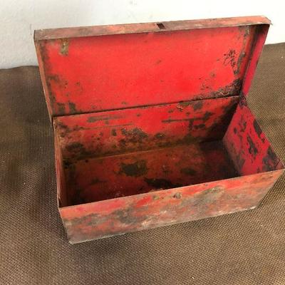 Lot #120 Red Tin Box