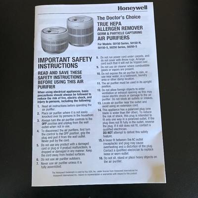 Lot 122 - Rowenta and Honeywell Air Purifiers