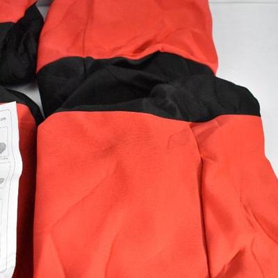Red & Black 10 Pc Seat Covers - New, Without Packaging