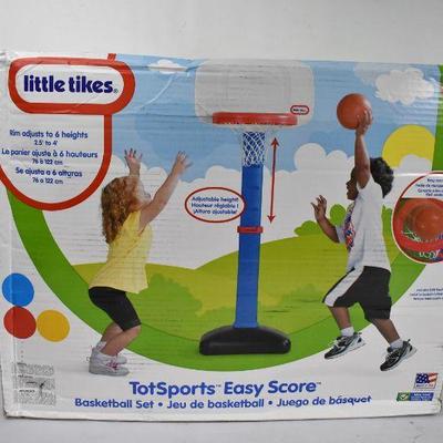 Little Tikes TotSports Easy Score Basketball Toy Set with Easy Score Rim - New