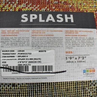 Splash Runner Rug by Home Dynamix 1'9