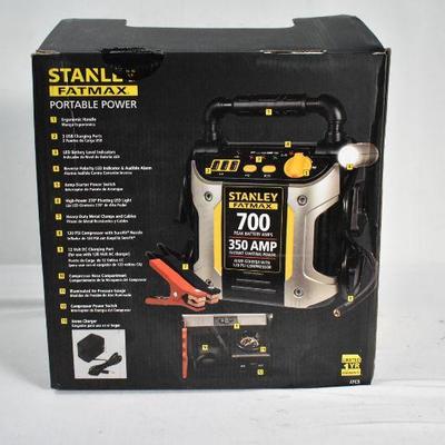 STANLEY FATMAX 700/350 Amp Jump Starter & 120 PSI Compressor J7CS - New Open Box