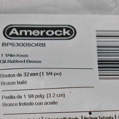 Amerock Knobs, Set of 10, 1.25