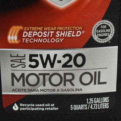 Havoline Motor Oil SAE 5W-20, 1.25 gallons - New