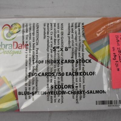 Debra Dale Designs 140# Cardstock Multicolor Blank Flash Cards (5x8