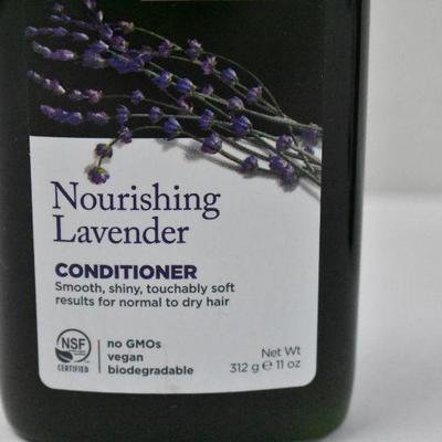Avalon Organics Nourishing Lavender Conditioner, 3 Bottles, 11 oz Each - New