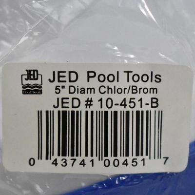 2x Jed Pool Tools 10-451 Mini Floating Chlorine & Bromine Dispensers - New