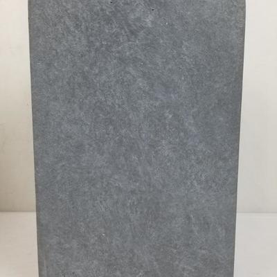 DurX-litecrete Cubic Blue/Gray Ceramic Planter, 13x9x9