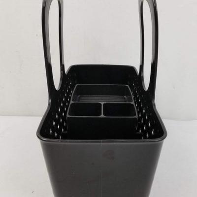 Basket Style Shower Caddy, Black - New