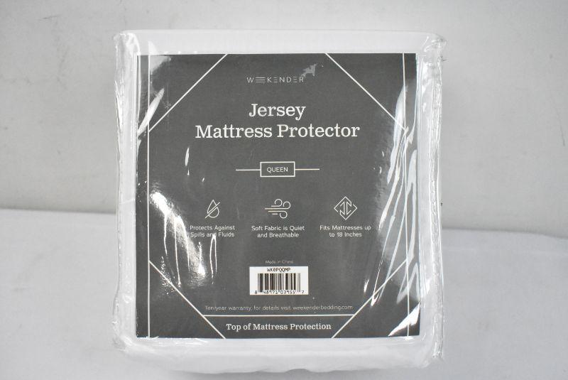 weekender fitted jersey mattress protector