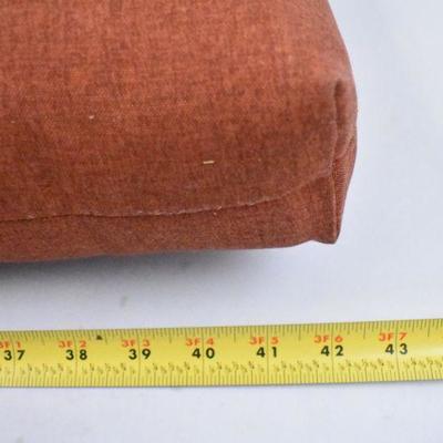Outdoor Bench Patio Cushion, Rust/Orange - New