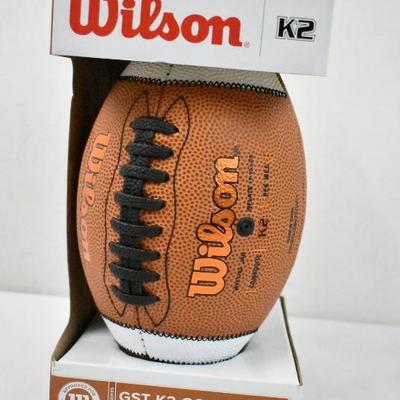 Wilson GST Composite Leather Football, Pee Wee Size - New
