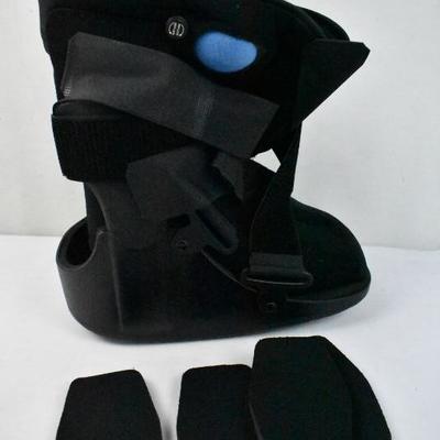 Air Stabilizer, Ankle, Medium, Medical Boot with 4 Extra Pads - New