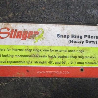 Lot 2 - Stinger Snap Ring Pliers Set 