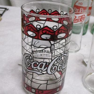 Lot 55 - Coca Cola - Pepsi Cola - Dr Pepper - Glasses & Bottles