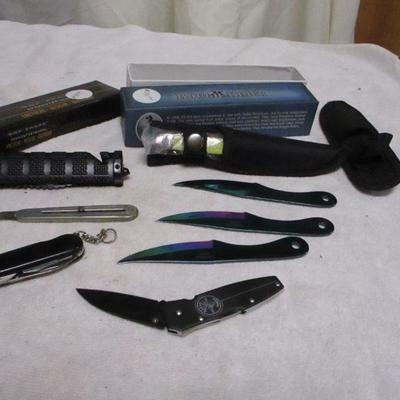 Lot 91 - Various Knives  - Tac Force - Folding & Straight Blade