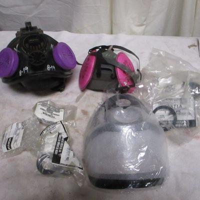 Lot 139 - Box Lot Of Safety Masks & Accessories