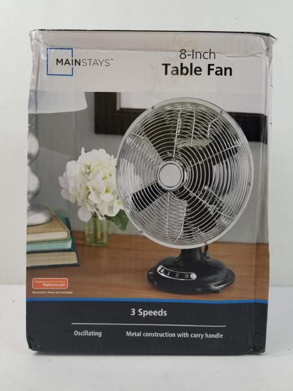 8 inch table fan