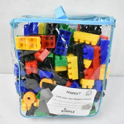 Dimple Soft Building Blocks for Kids, 150 Pieces For Ages 3+ - New