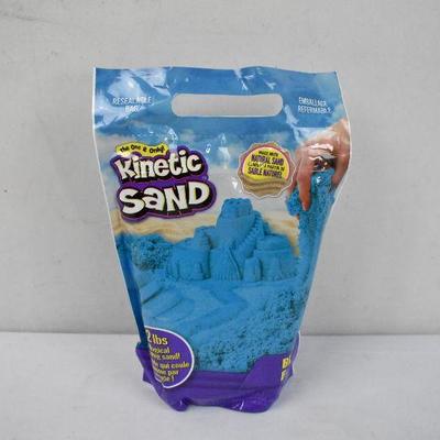 Blue Kinetic Sand, 2 Pounds, Resealable Bag - New