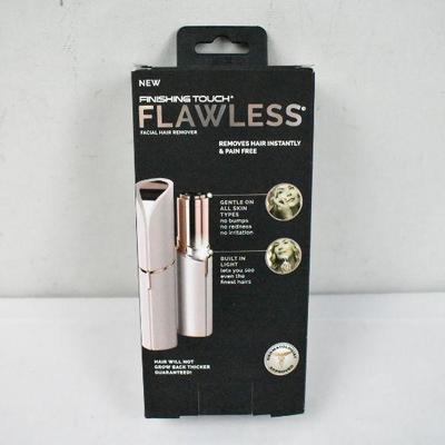 Finishing Touch Flawless Facial Hair Remover, 18K Gold Plated - New, Open Box