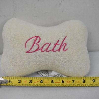 Bathroom Lot: Bathtub Pillow with Suction Cups, and Various Soaps