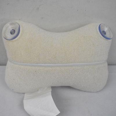 Bathroom Lot: Bathtub Pillow with Suction Cups, and Various Soaps