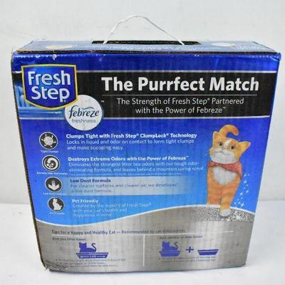 Fresh Step w/ Febreze Freshness Clumping Cat Litter, 25lbs - New, Damaged Box