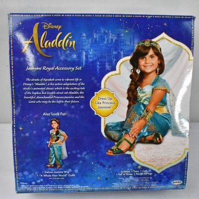 Disney Aladdin Jasmine Royal Accessory Set, 6 Piece Set - New