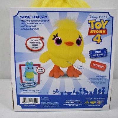 Toy Story 4 Ducky Talking Plush Toy - New