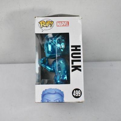 Pop! Marvel Avengers Endgame Hulk, Bobble-Head Chrome 499 - New, Damaged Box