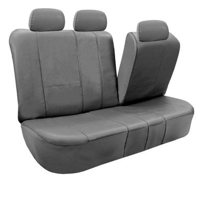 PU Solid Gray Leather Car Seat Covers - New