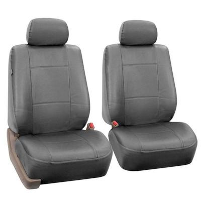 PU Solid Gray Leather Car Seat Covers - New