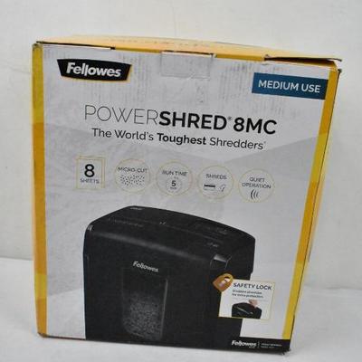 Fellowes Powershred 8MC Paper Shredder - New, Open Box