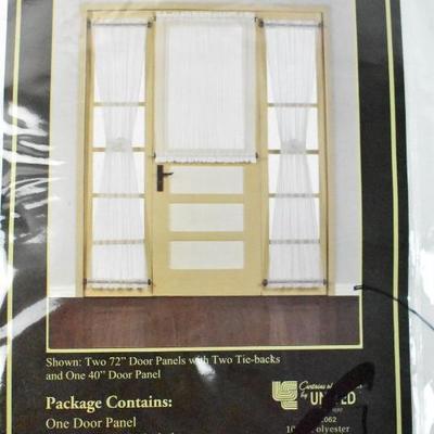 2 Luxury Collection Door Panels, Batiste, White, 54