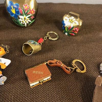 Lot#140 Cow Bells, key chains from Switzerland
