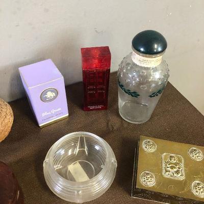 Lot#145 Perfume Bottles and ladies dresser items