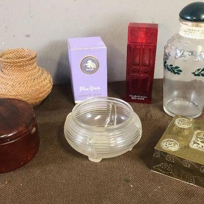 Lot#145 Perfume Bottles and ladies dresser items