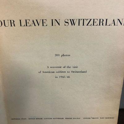 Lot#147 OUR LEAVE IN SWITERLAND BOOK