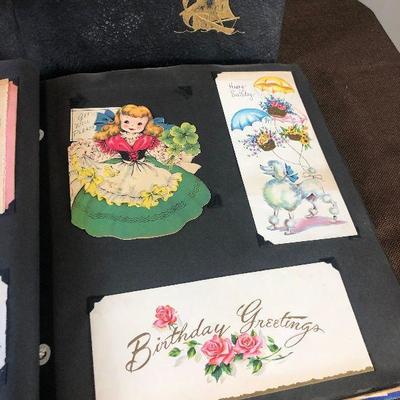 Lot#150 Vintage Scrap Books full of cards, Valentines and letters