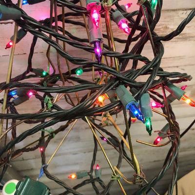 Lot#181 Hanger/ wire Christmas Tree with lights
