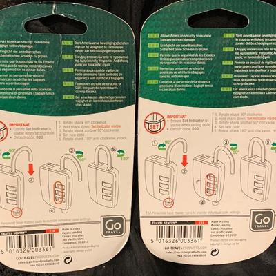 New Two (2) Go Travel Secure Locks TSA Approved 