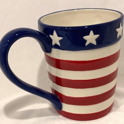 New Kohl's Patriotic Coffee Cup / Mug (Large comfortable handle) 